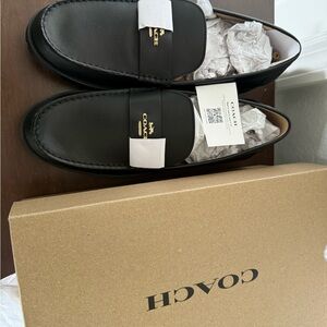 Coach Black Leather Footwear